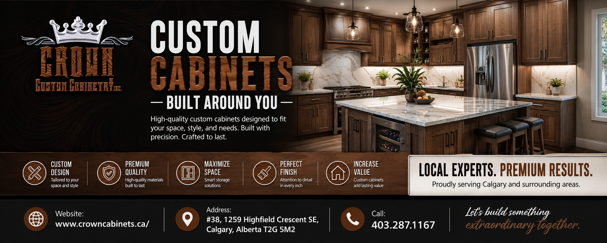 Crown Custom  Cabinetry Inc
