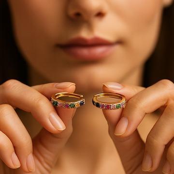 Gold  Western Earrings